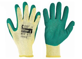 Pracovn rukavice ERVA DIPPER zelen - velikost 8
