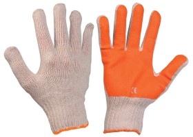 Pracovn rukavice  ERVA SCOTER oranov - velikost 10