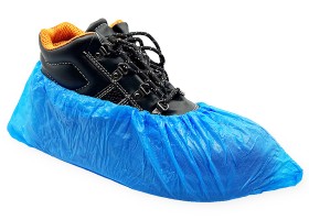 Nvleky na boty Ansell PE jednorzov modr, 15x41cm - (100 ks)