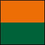 oranžová / tmavě zelená oranžová / tmavě zelená