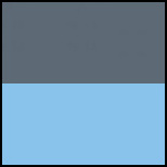středně šedá / azurově modrá