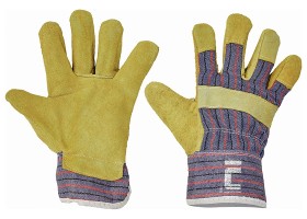 Pracovn rukavice TERN 1019 kombinovan - ke a textil