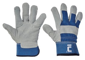 Pracovn rukavice EIDER BLUE kombinovan - velikost 9