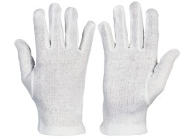 Pracovn rukavice KITE PLUS it z jemn blen bavlny - velikost 9-10