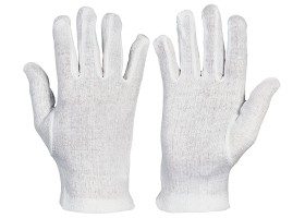 Pracovn rukavice KITE PLUS it z jemn blen bavlny - velikost 11-12
