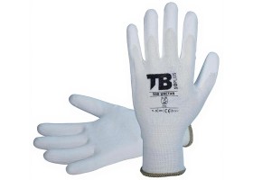 Pracovn rukavice TB 500 URETAN bezev pleten z nylonu men v PU - bl
