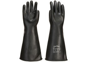 Chemicky odolné rukavice PORTWEST A802 HEAVYWEIGHT  délka 44cm - přírodní pryž
