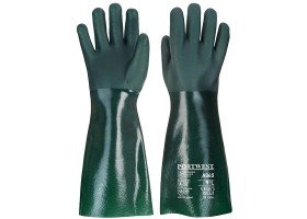 Chemicky odolné rukavice PORTWEST A845 PVC velikost XL/10 - délka 45cm 