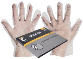 Jednorzov rukavice PE DUCK HG polyetylnov zvsn 100 ks - transparentn