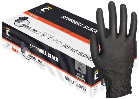 Jednorzov rukavice SPOONBILL BLACK 100 ks nitrilov - nepudrovan