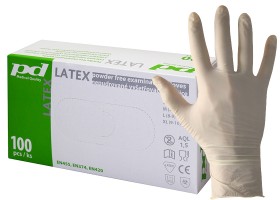 Jednorázové rukavice PD nesterilní latexové - nepudrované