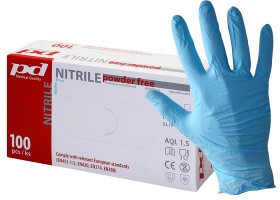 Jednorázové rukavice PD nesterilní nitrilové - nepudrované