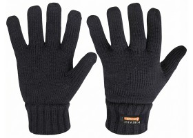 Zimn� rukavice PORTWEST GL13 pleten� s pod��vkou Insulatex - �ern�