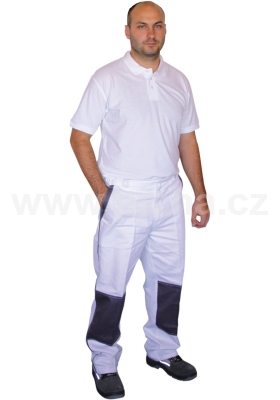 Kalhoty do pasu CSX LUX - bílo/šedé