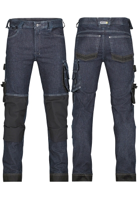 Pracovn� kalhoty DASSY KYOTO JEANS STRETCH - 320 - upraven� d�lka