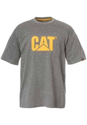 Tričko CATERPILLAR Trademark TEE - šedé