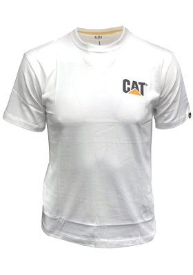 Tričko CATERPILLAR Trademark TEE - bílé