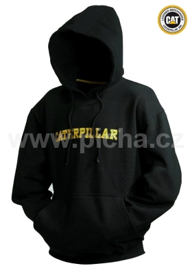 Mikina CATERPILLAR SWEATSHIRT s kapucou  černá