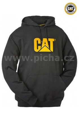 Mikina CATERPILLAR SWEATSHIRT CAT s kapucou - černá