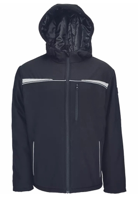Bunda softshell zimn� EMERTON STR s reflexn�mi prvky - �ern�