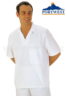 Košile potravinářská GASTRO bílá - krátký rukáv