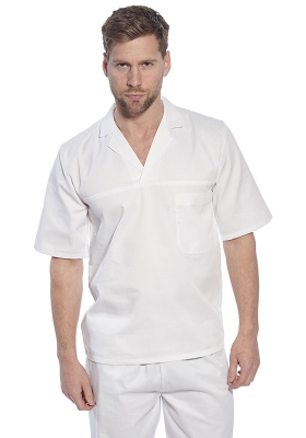 Košile potravinářská PORTWEST 2209 GASTRO s krátkým rukávem - bílá