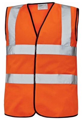 Reflexn vesta LYNX PLUS Hi-Vis s reflexnmi pruhy pes ramena - oranov