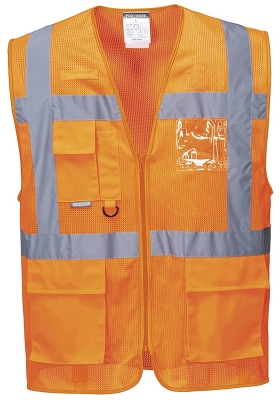 Reflexn vesta PORTWEST C376 Hi-Vis ATHENS EXECUTIVE sovan - oranov