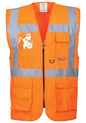 Reflexn vesta PORTWEST S476 Hi-Vis BERLIN EXECUTIVE - oranov