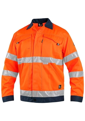 Reflexn bunda CXS NORWICH Hi-Vis 280 - oranov/navy