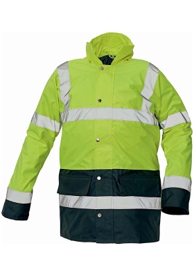 Reflexn bunda SEFTON 2 Hi-Vis nepromokav zateplen - lut/navy