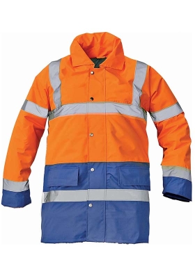 Reflexn bunda SEFTON 2 Hi-Vis nepromokav zateplen - oranov/royal