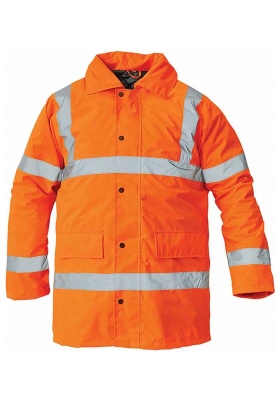 Reflexn bunda SEFTON 1 Hi-Vis nepromokav zateplen - oranov