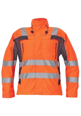 Reflexn bunda TICINO Hi-Vis nepromokav - oranov/ern