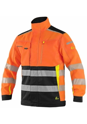 Reflexn� bunda CXS BENSON Hi-Vis 280 - oran�ov�/�ern�