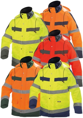 Reflexn bunda DASSY ATLANTIS Hi-Vis - 200 - nepromokav s membrnou