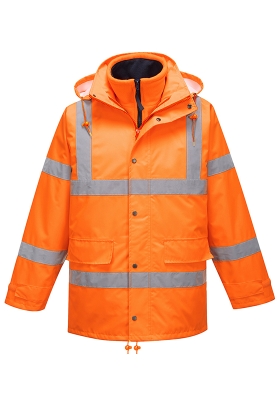 Reflexn bunda PORTWEST RT63 HiVis TRAFFIC prodyn interaktivn - oranov