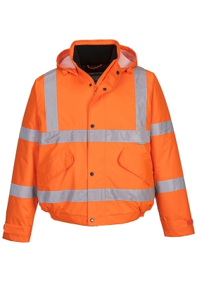 Reflexn bunda PORTWEST S463 Hi-Vis BOMBER do det - oranov