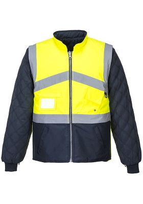 Reflexn bunda PORTWEST S769 Hi-Vis 4v1 oboustrann - lut/navy