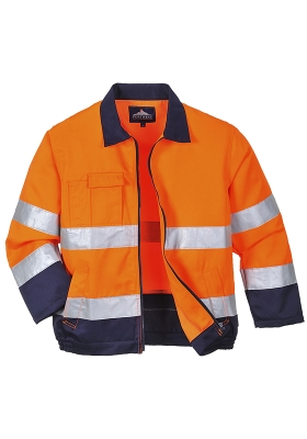 Reflexn bunda PORTWEST TX70 Hi-Vis MADRID - oranov/navy