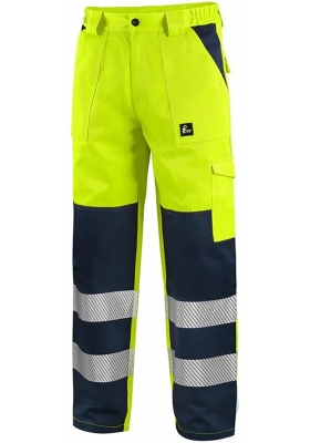 Reflexn� kalhoty do pasu CXS NORWICH UPG Hi-Vis 280 - �lut�/navy