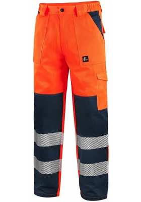 Reflexn� kalhoty do pasu CXS NORWICH UPG Hi-Vis 280 - oran�ov�/navy