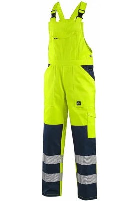 Reflexn� kalhoty s laclem CXS NORWICH UPG Hi-Vis 280 - �lut�/navy