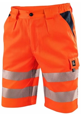 Reflexn� kr�tk� kalhoty CXS NORWICH UPG Hi-Vis 280 - oran�ov�/navy
