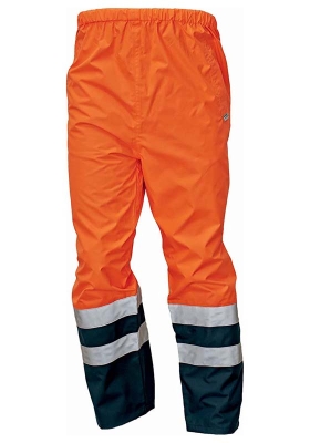 Kalhoty do deště EPPING Hi-Vis reflexní - oranžová/navy