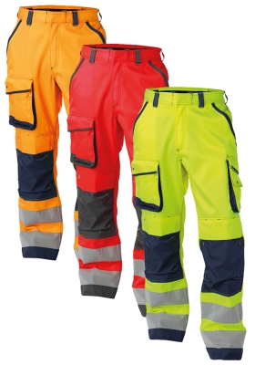 Reflexn kalhoty do pasu DASSY CHICAGO Hi-Vis - 290 - upraven dlka