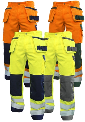 Reflexn kalhoty do pasu DASSY GLASGOW Hi-Vis - 290 - upraven dlka