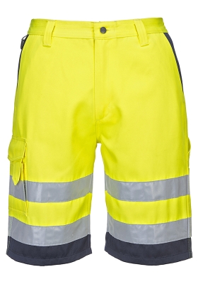 Reflexn krtk kalhoty PORTWEST E043 Hi-Vis - lut/navy