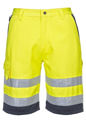 Reflexn krtk kalhoty PORTWEST E043 Hi-Vis - lut/navy