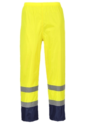 Kalhoty do det PORTWEST H444 Hi-Vis Contrast reflexn - lut/navy